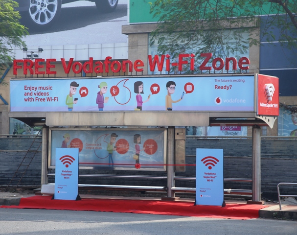 Vodafone Free Wi-Fi Enabled Bus Shelter