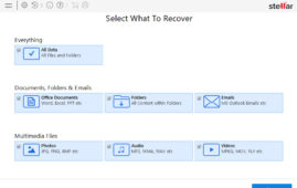 Stellar Data Recovery first dashboard