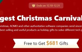 AOMEI Christmas Carnival Giveaway